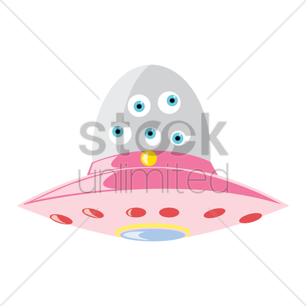 Monster With Five Eyes In Vector Image - Cartoon Clipart (600x600), Png Download