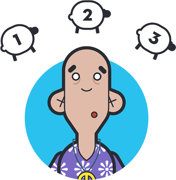 Sleep Problem Can't Have A Good Night's Rest And Can't - Cartoon Clipart (620x632), Png Download