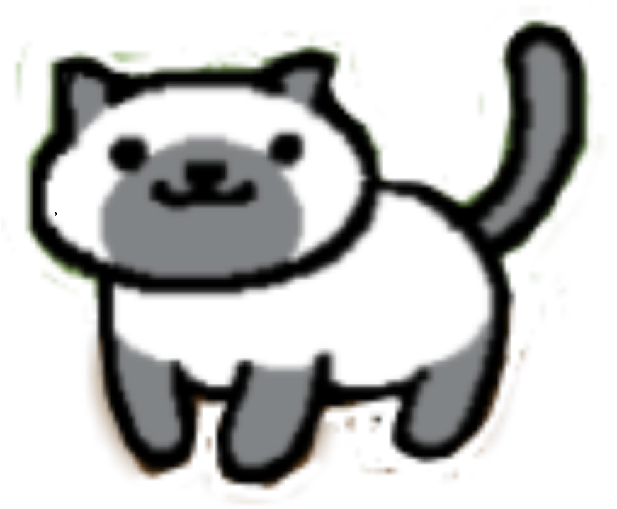 Neko Atsume Marshmallow Cat Kitty Game Freetoedit - Cartoon Clipart (1024x1024), Png Download