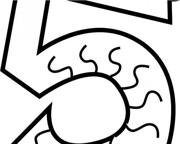 Marble Clipart Five - Five Black And White Drawing - Png Download (640x480), Png Download