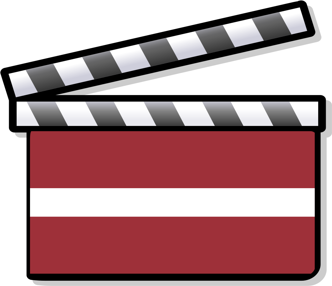 Latvia Film Clapperboard - One Act Play Clipart - Png Download (1198x1024), Png Download