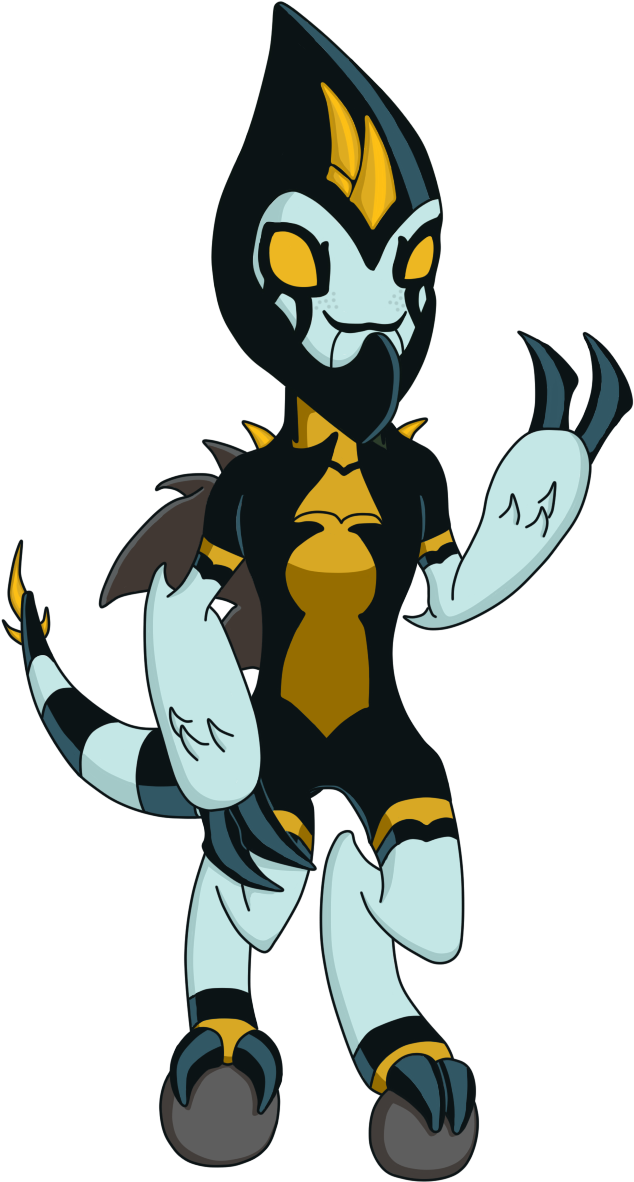 My Kineceleran Oc, Her Name's Prndl - Cartoon Clipart (673x1200), Png Download