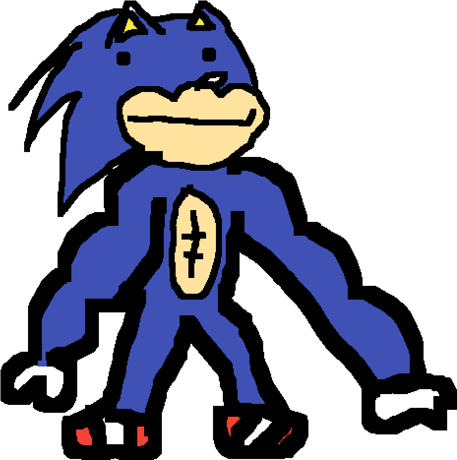 New Leaked Poster Of Sonic 2019 Movie - Cartoon Clipart (1000x1000), Png Download