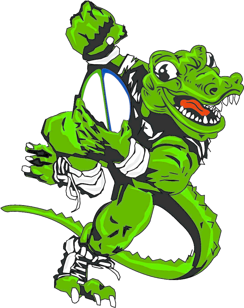 The Aztec Warrior Rugby Warriors Vs - Cartoon Gators Clipart (1024x1024), Png Download