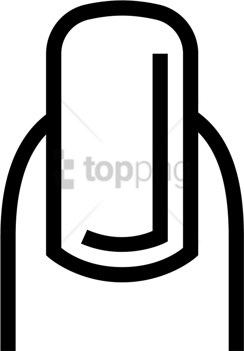 Free Png It's The Image Of A Long Polished Fingernail - Иконка Ногти Clipart (480x690), Png Download