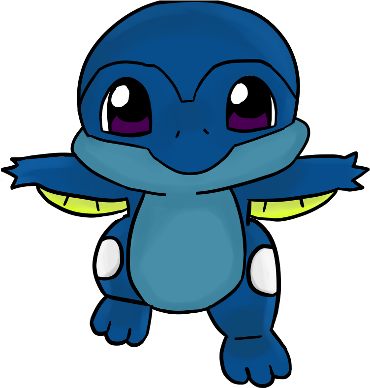 The Aqua Turtle Loomian, It Uses Its Gil Like-arms - Cartoon Clipart (800x800), Png Download