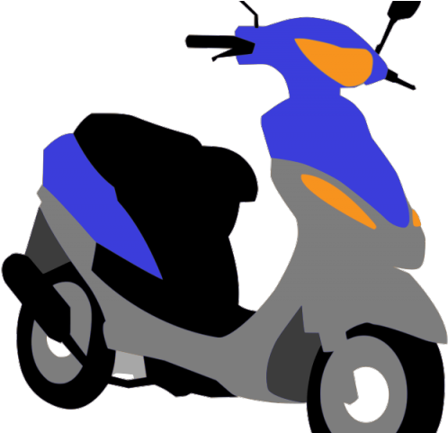 Scooter Clipart Svg - Moped Clipart - Png Download (640x480), Png Download