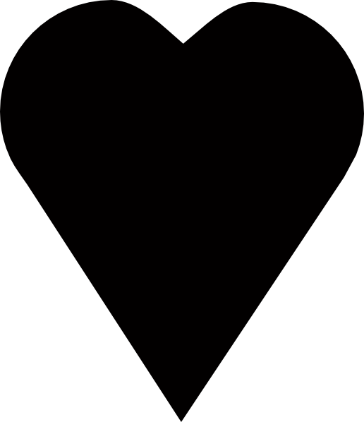 Black Heart Png - Heart Icon Black Transparent Clipart (516x598), Png Download