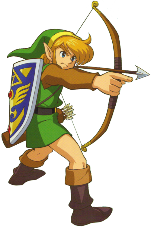 The Legend Of Zelda - Zelda Link To The Past Link Clipart (500x747), Png Download