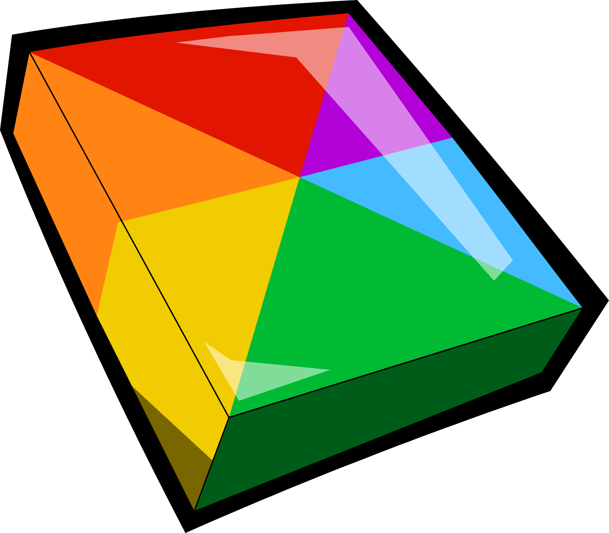 Cubits - Rainbow Cubit Clipart (2000x1751), Png Download