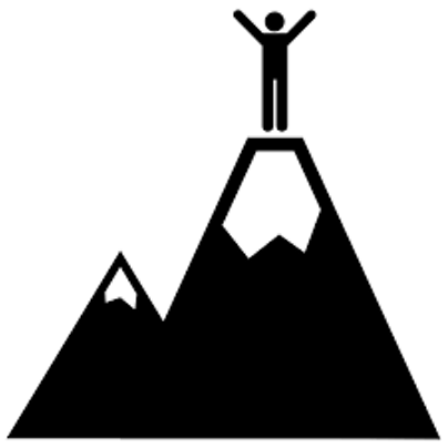 Success In Every Direction - Silhouette Clipart (881x619), Png Download