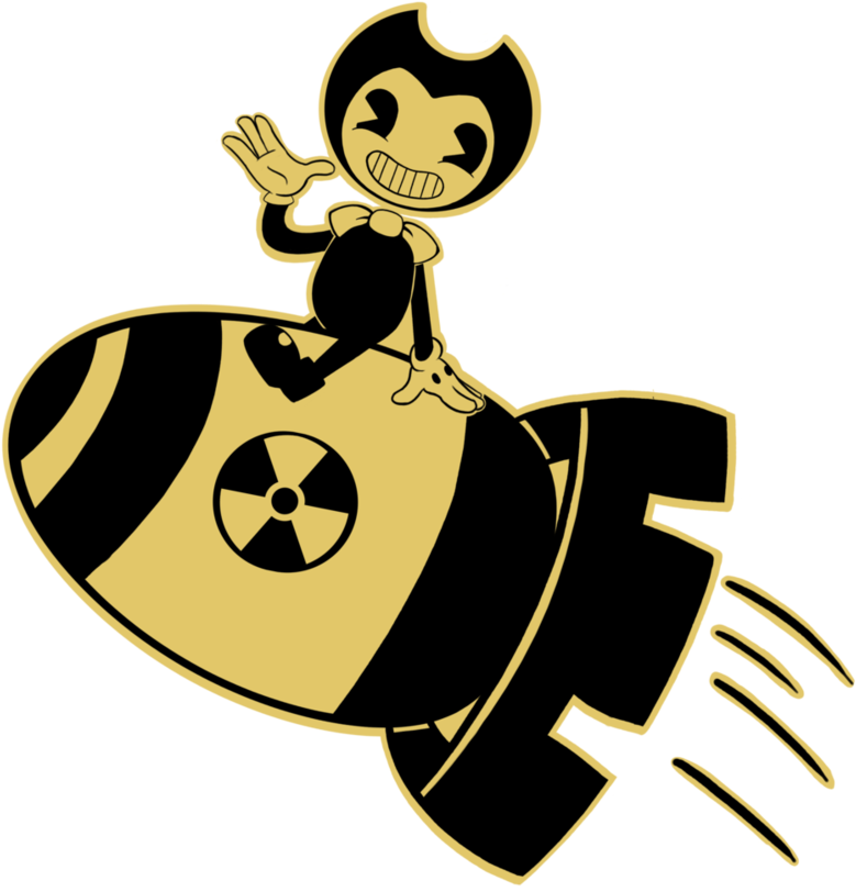 Nuke Bendy By Lunabandid - Bendy And The Ink Machine Fallout 4 Clipart (856x934), Png Download