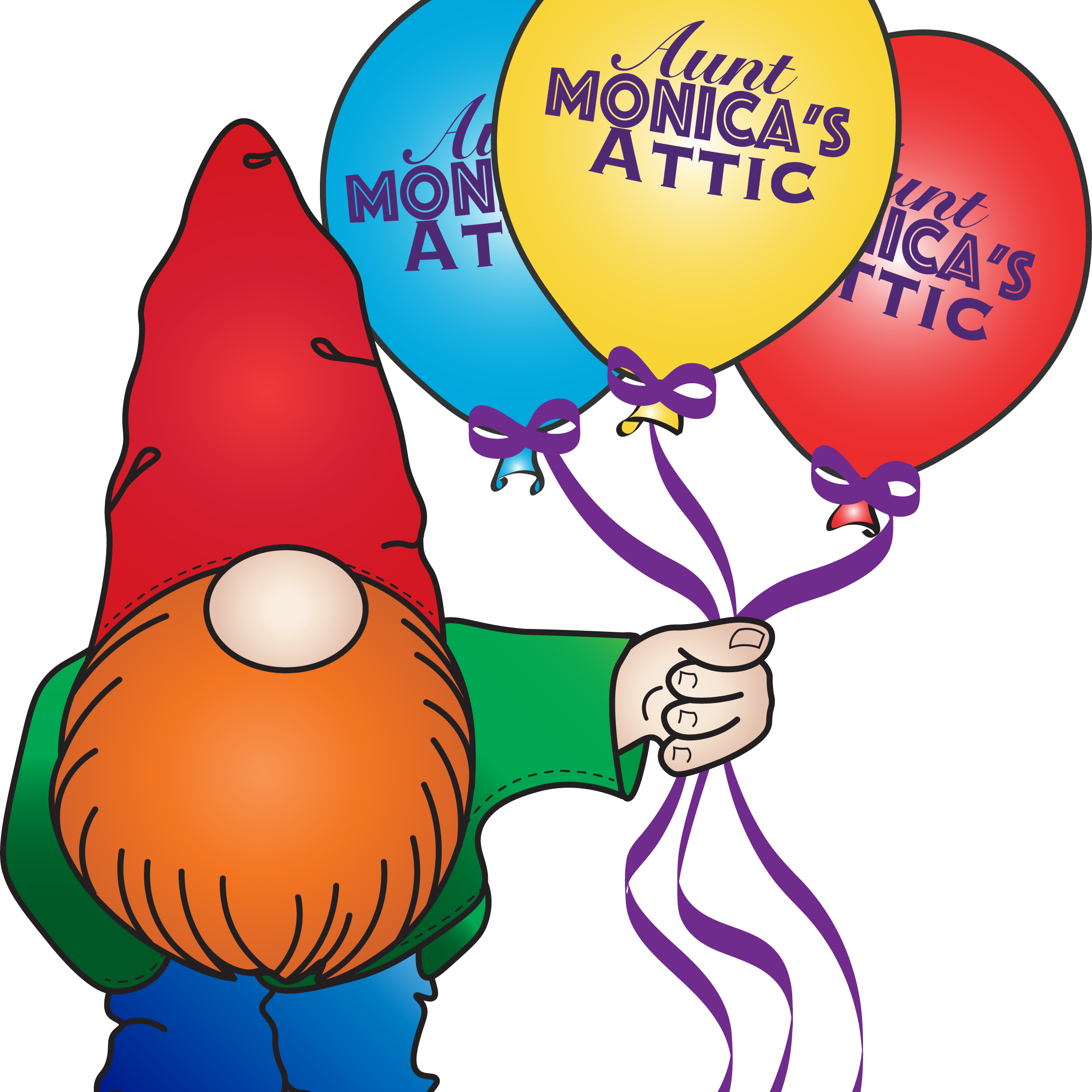 Aunt Monica's Attic - Cartoon Clipart (2270x2271), Png Download