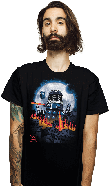 Kaiju Dalek - Shirt Clipart (650x650), Png Download