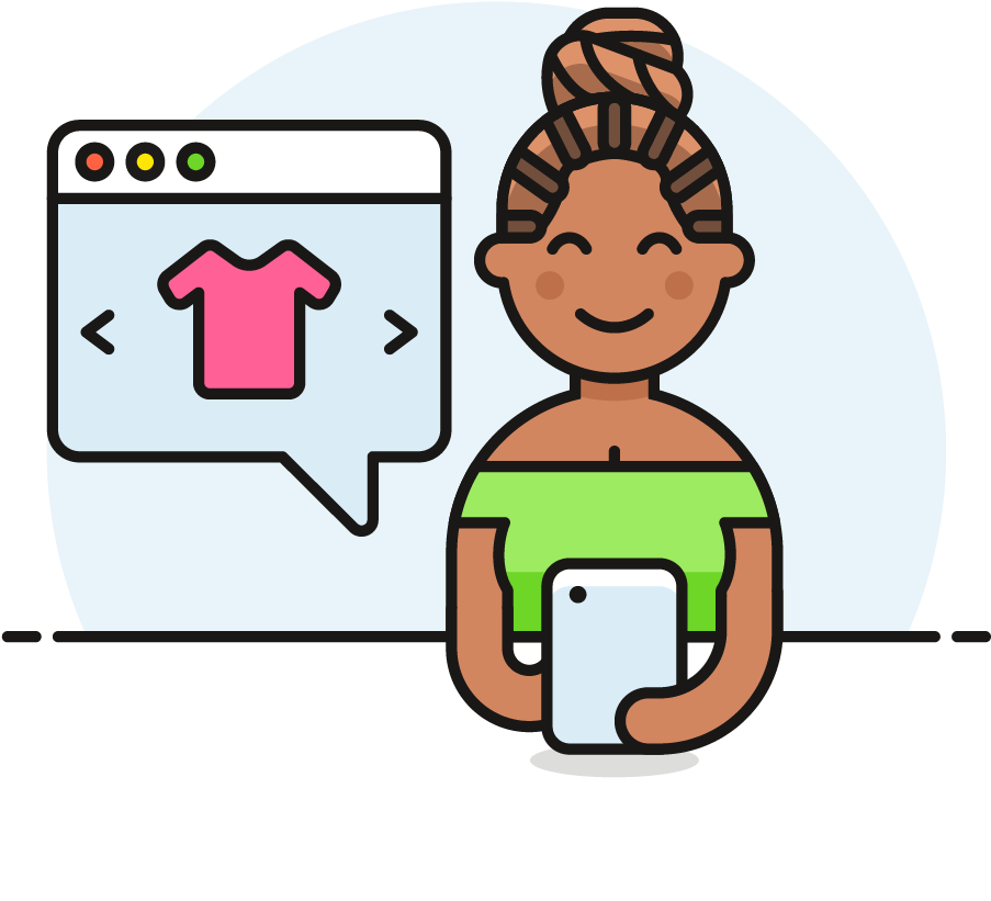 Image - Woman Shopping Online Icon Clipart (1025x1148), Png Download