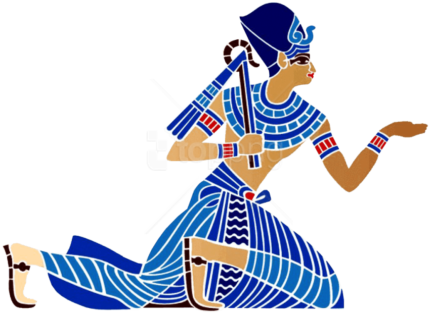 Free Png Pharaonic Drawings Png Images Transparent - Egypt Diving Cartoon Clipart (850x620), Png Download