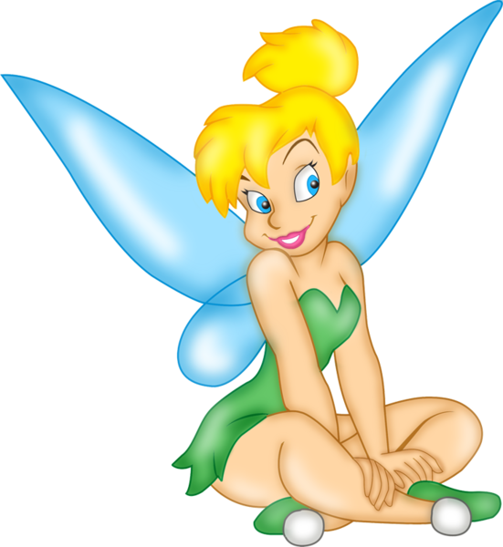Tink Sitting - Campanita Sentada Clipart (551x600), Png Download