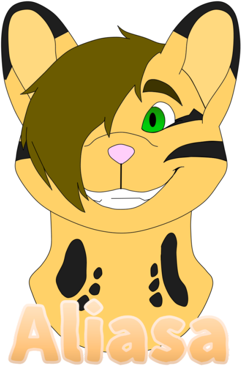 Personal Fursona Badge For @ocelot-109 Hope You Like - Cartoon Clipart (540x764), Png Download