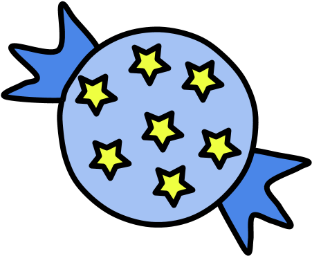 Hard Candy, Star Wrapper, Blue, Png Clipart (816x1056), Png Download