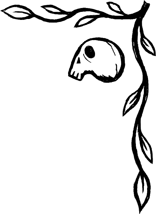 Corner Skull Top Clipart (540x723), Png Download