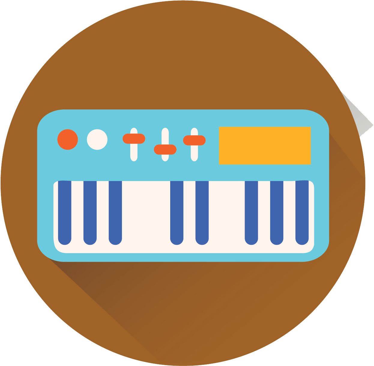 Electronic Keyboard Top Picks - Circle Clipart (1574x1574), Png Download