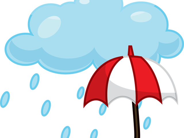Thing Clipart Rainy - Cloud And Rain Clipart - Png Download (640x480), Png Download
