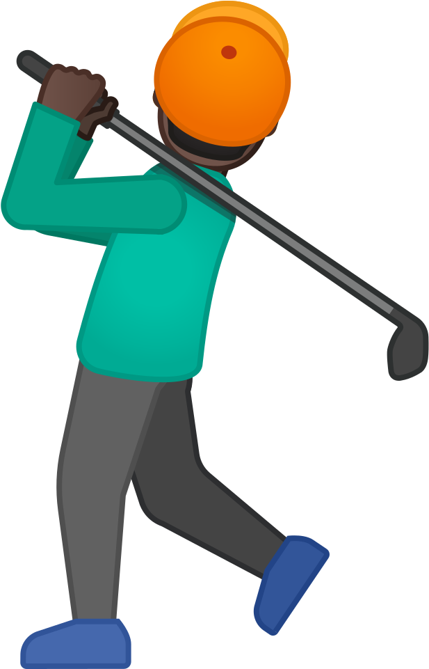 Noto Emoji Pie 1f3cc 1f3ff 200d - Golf Emoji Clipart (1024x1024), Png Download