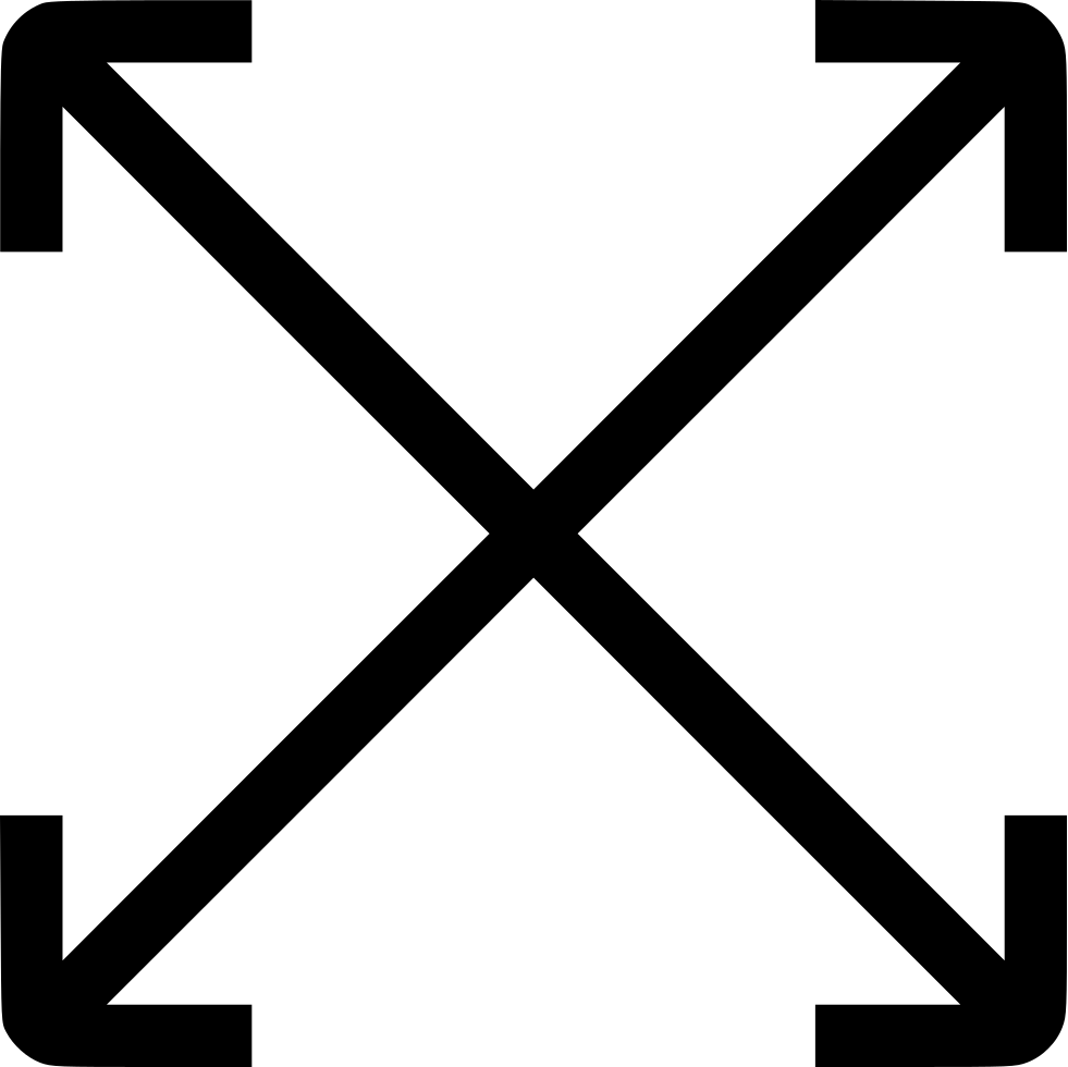 Png File Svg - Blue Full Screen Icon Clipart (981x980), Png Download