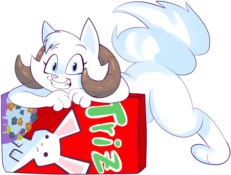 Horned Cat - Cartoon Clipart (1024x768), Png Download