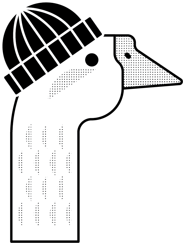 Apparel And Gear For Humans Who Like Longboarding Goose Clipart (636x845), Png Download