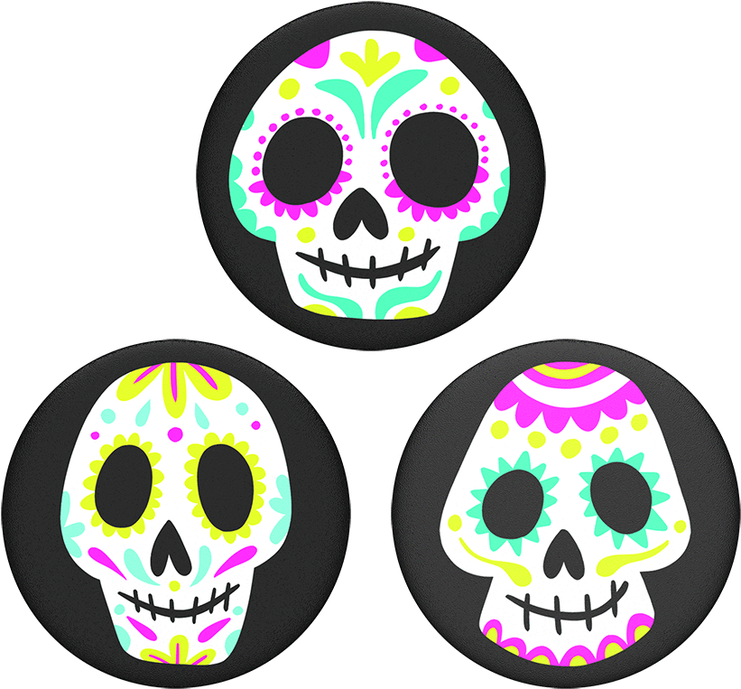 Popminis Sugar Skulls - Skull Clipart (1000x942), Png Download