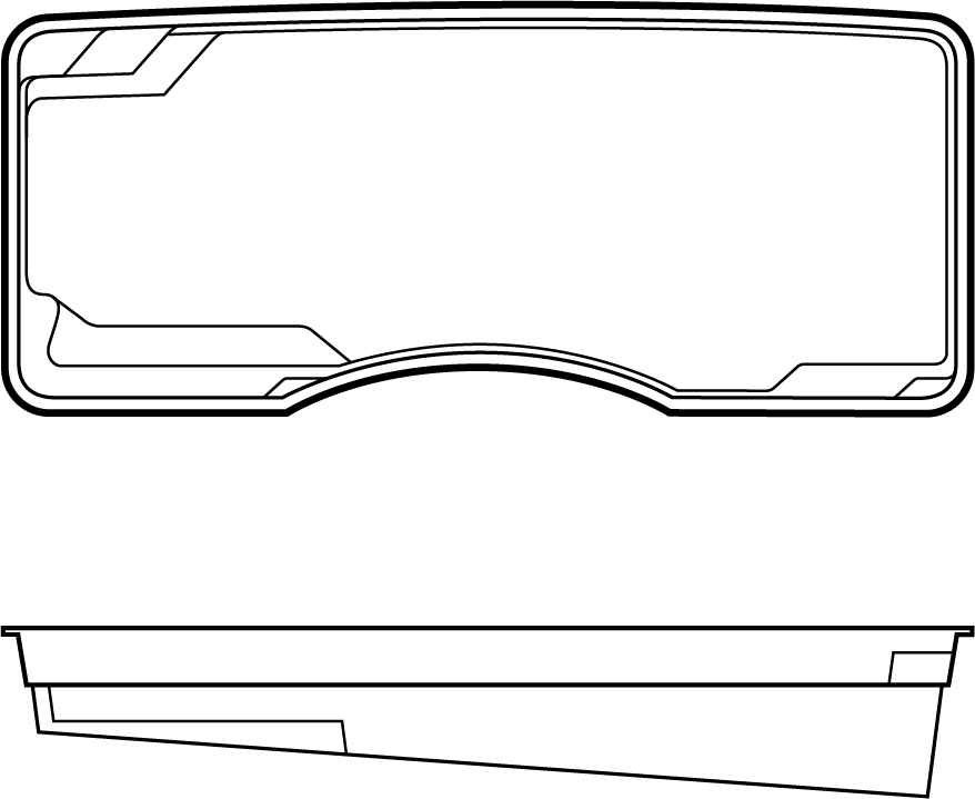 Leisure Pools Moroccan 27' - Line Art Clipart (878x719), Png Download