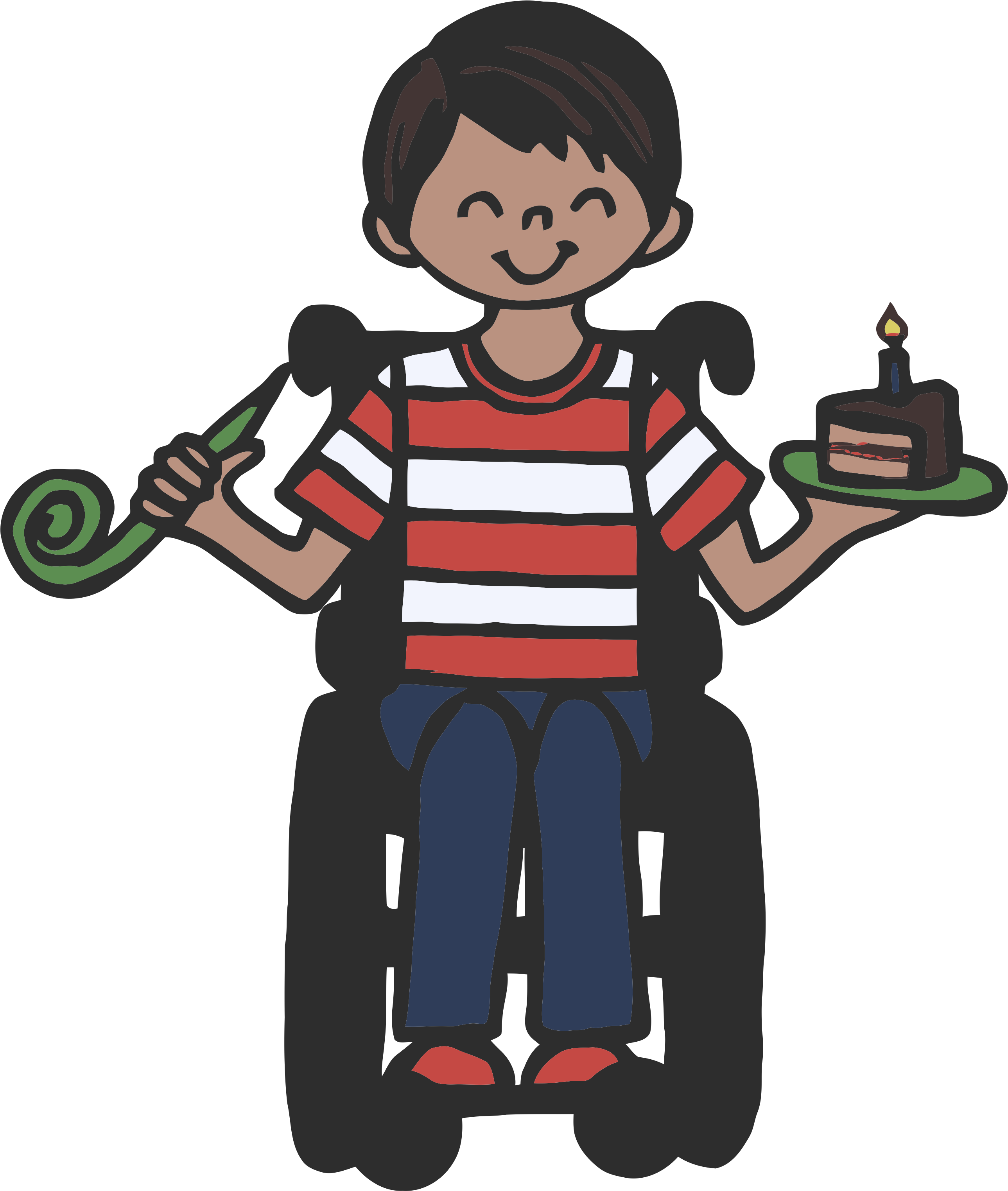 Download - Sitting Clipart (2685x3545), Png Download