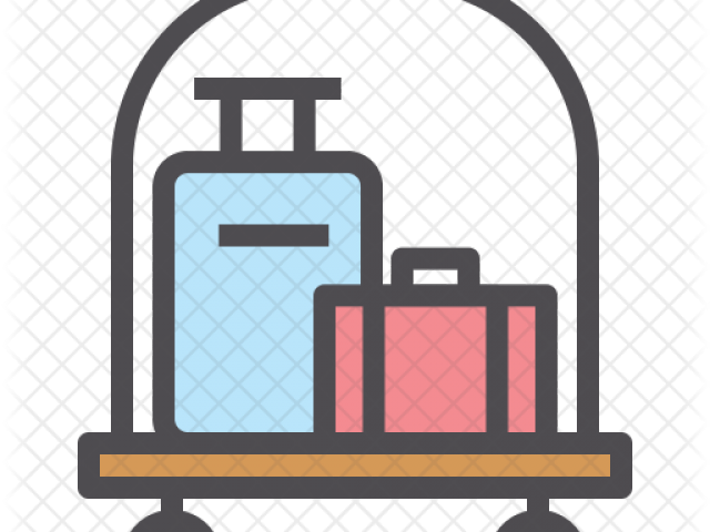 Luggage Clipart Porter - Illustration - Png Download (640x480), Png Download