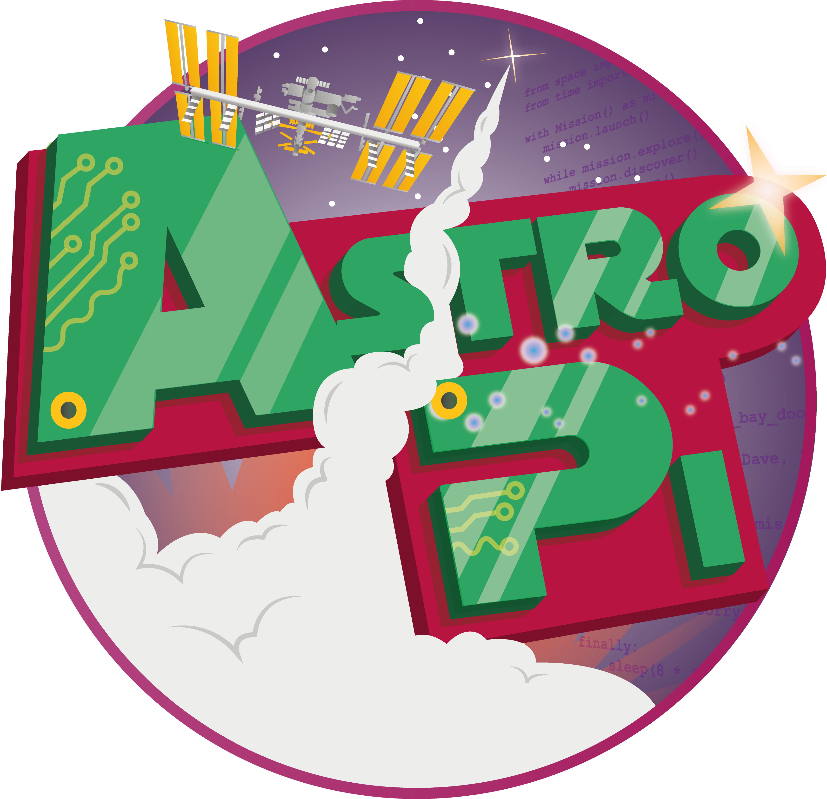 Astro Pi - Astro Pi Mission 0 Clipart (3432x3317), Png Download