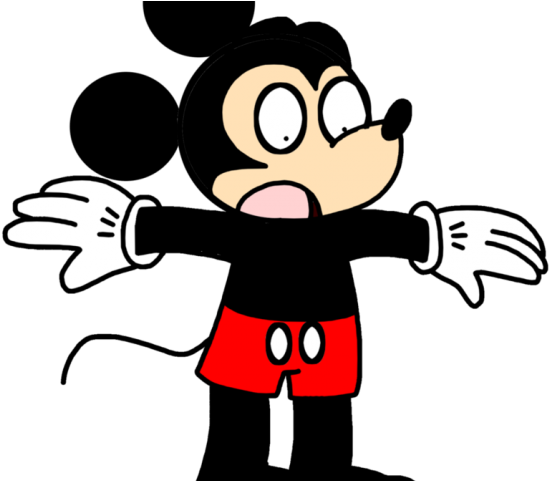 Drawn Mickey Mouse Shoe - Cartoon Clipart (640x480), Png Download