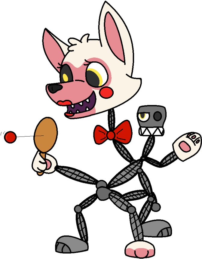Png Free Download Ballora Drawing Mangle - Fnaf World Mangle Fanart Clipart (850x941), Png Download