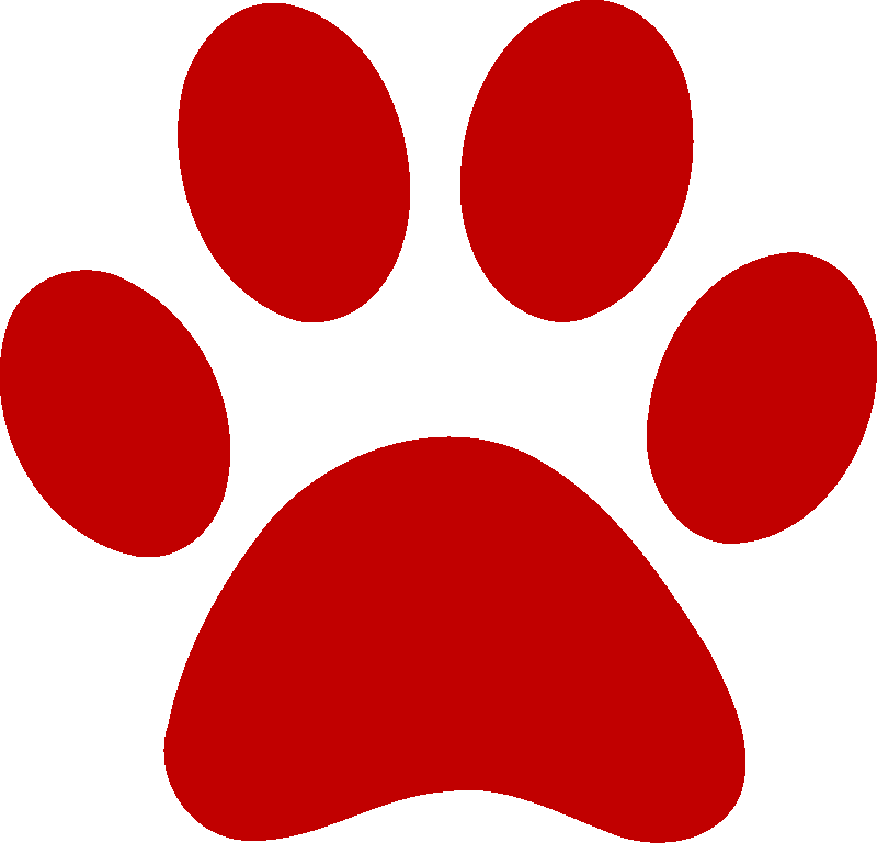 Book Fair Volunteer Form Could Use This To Get Volunteers - Red Dog Paw Print Clipart (800x769), Png Download