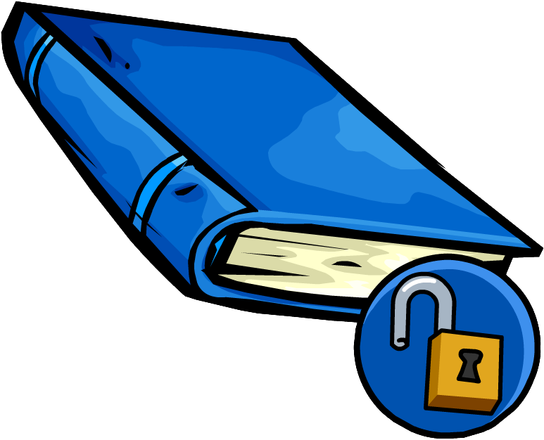 Blue Book - Club Penguin Book Clipart (785x634), Png Download