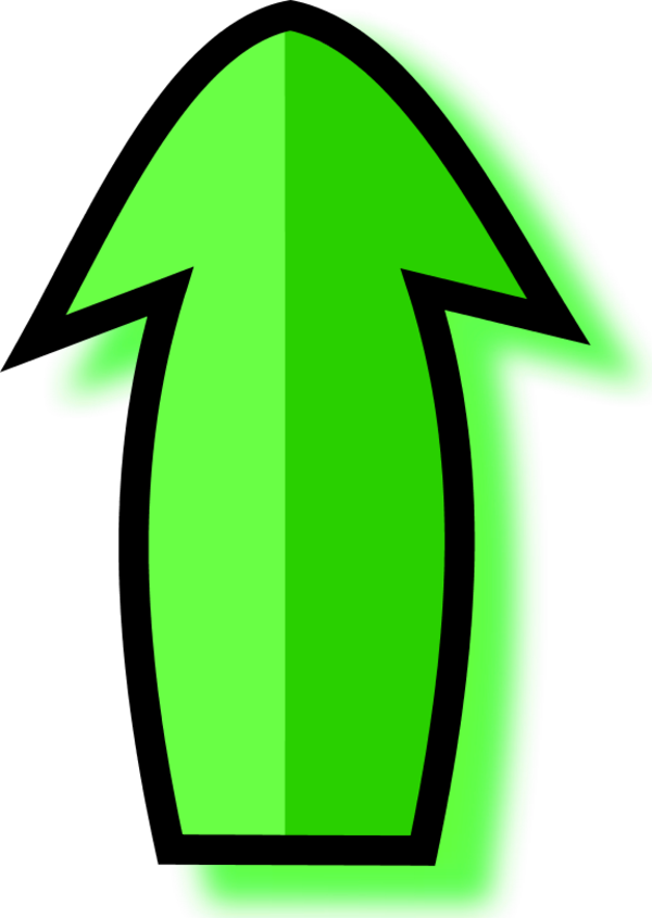 Arrow Pointing Up - Clip Art - Png Download (600x845), Png Download