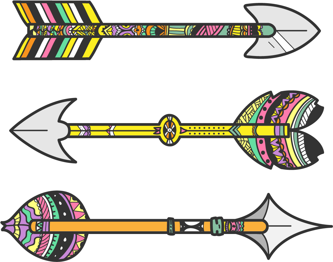 Arrow Clip Art Tribal - Flechas Tribales Png Transparent Png (1200x1200), Png Download