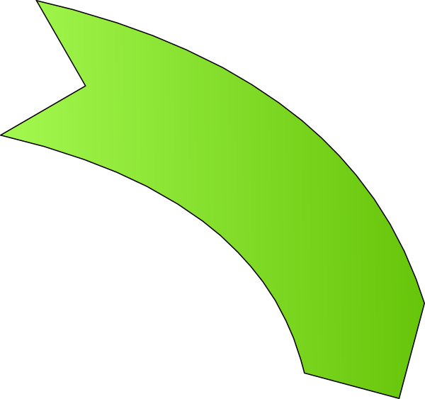 Green Arrow Clipart (600x563), Png Download