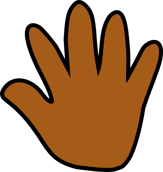 Handprint Clipart Left Hand - Clip Art - Png Download (564x597), Png Download