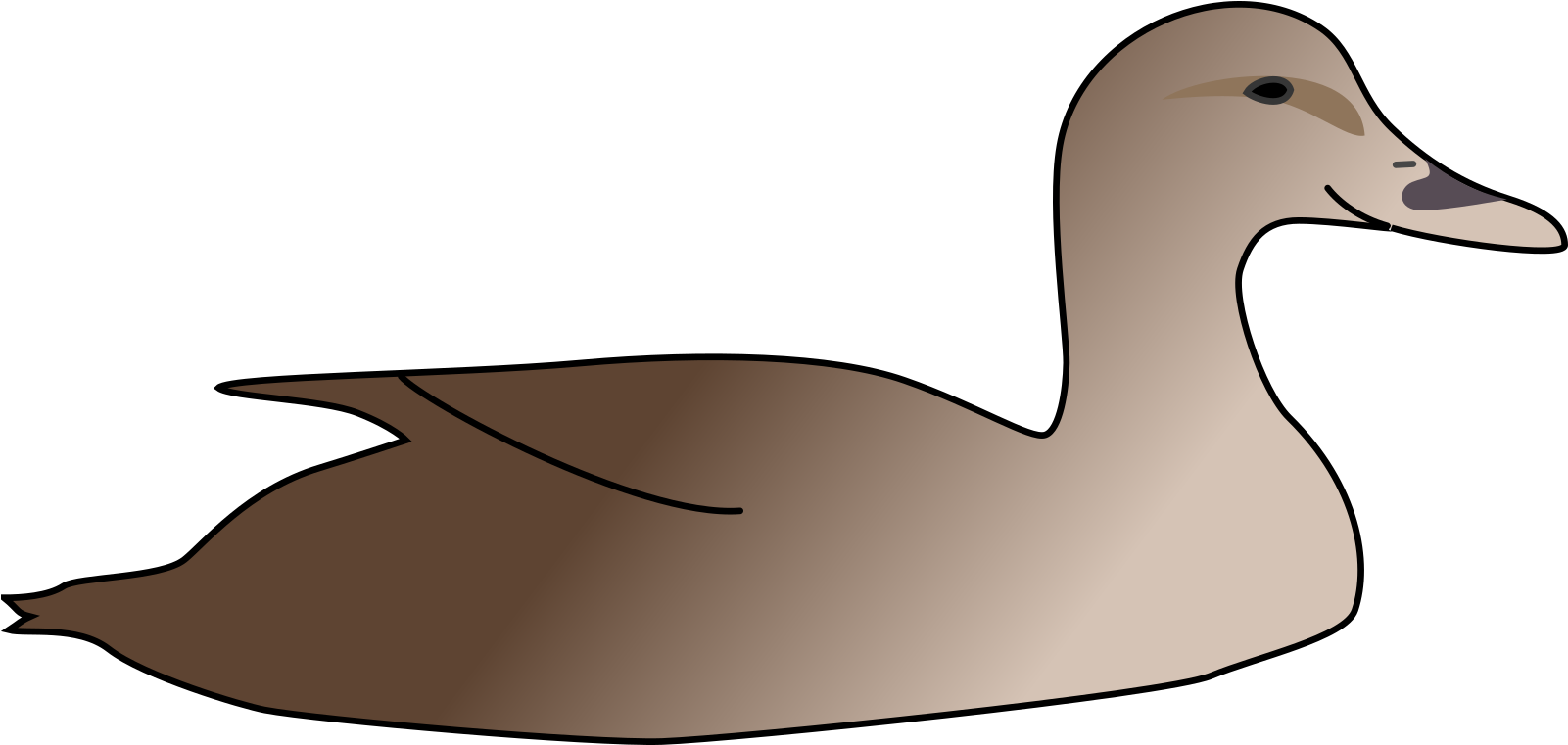 Duck Clipart Swimming - Swimming Duck Clip Art - Png Download - Full