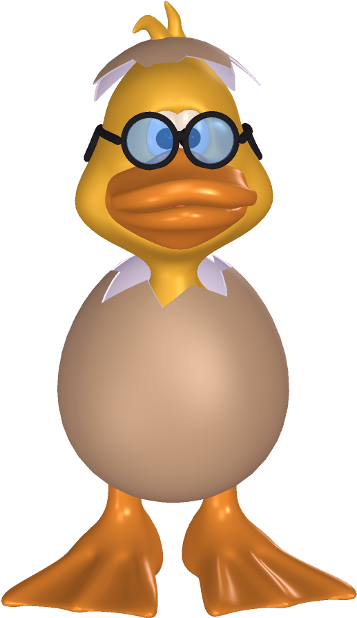 Tubes Pâques - Duck Clipart (1333x1000), Png Download