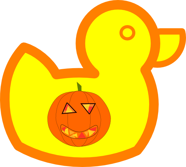 Halloween Rubber Duck Clip Art - Png Download (600x539), Png Download