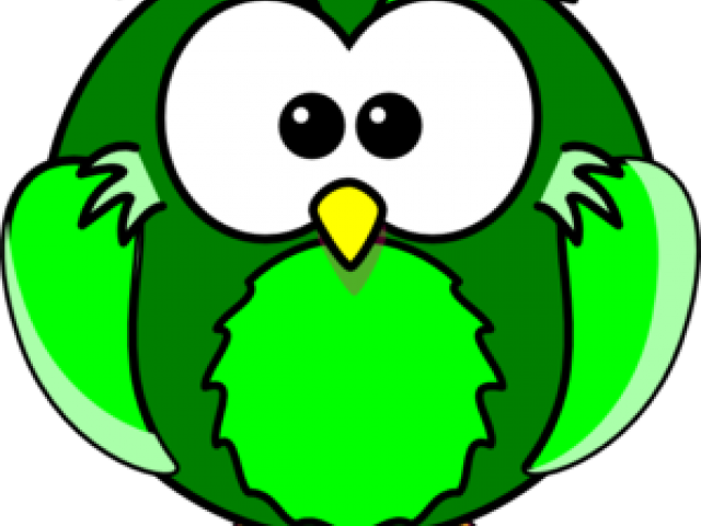 Green Clipart Owl - Nocturnal Animals Clip Art - Png Download (640x480), Png Download