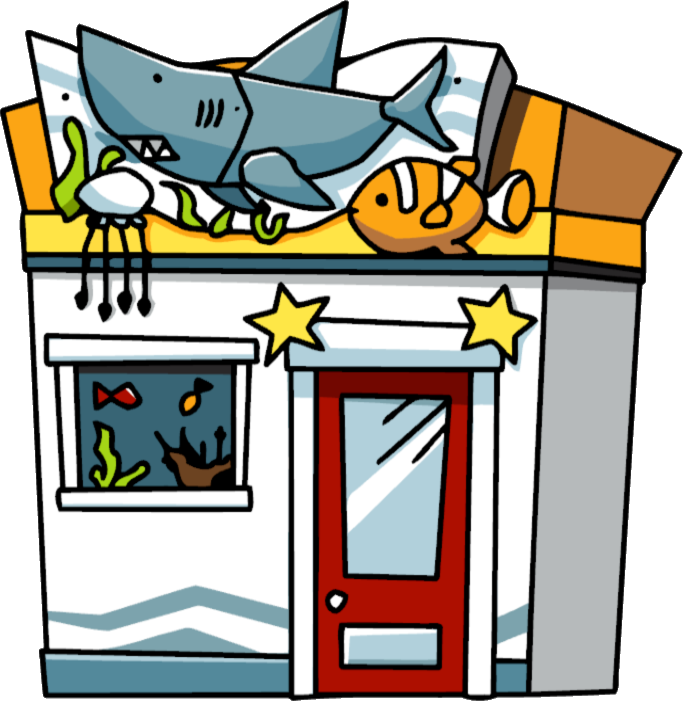Ariel Clipart The Little Mermaid - Cartoon Aquarium Building - Png Download (683x701), Png Download