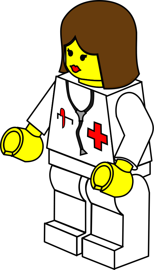 Town Female Doctor Clipart (514x900), Png Download