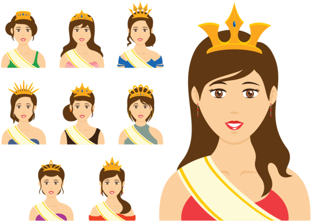 Pageant Queen Vector - Queen Vector Clipart (700x490), Png Download